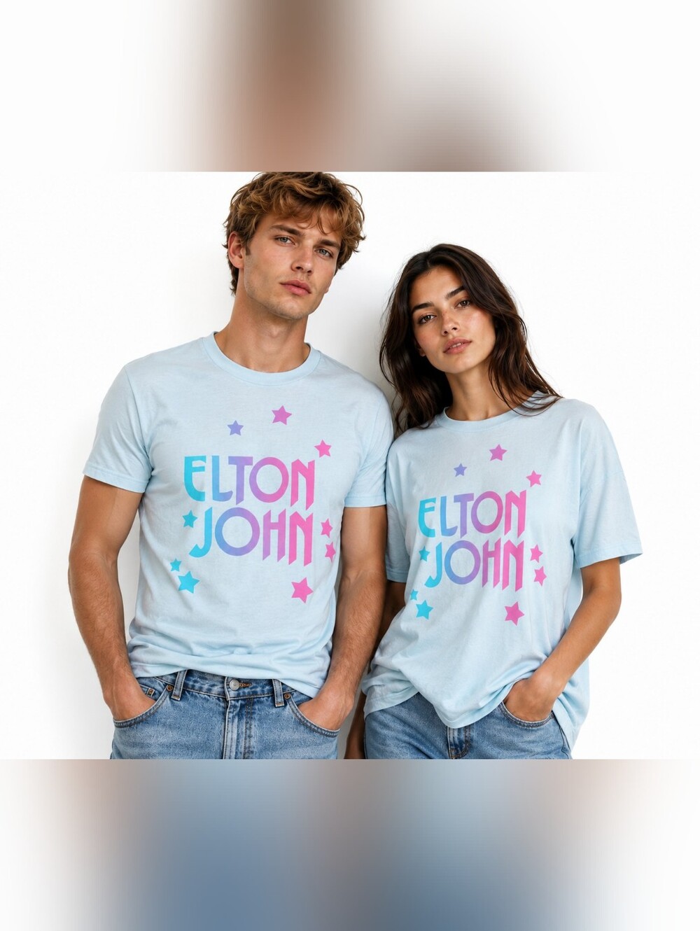 NEW Elton John Lounge Tee Oversized Vintage Style